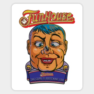 Funhouse Rudy with a Fly Sticker